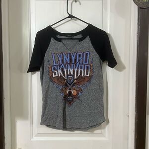 Lynryd skyryrd quarter sleeve baseball tee
